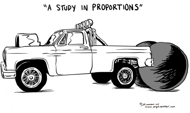Monday “ARGH!” ‘Toon – “A Study In Proportions”